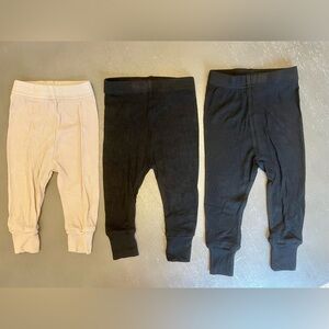 Little Bipsy Ribbed Leggings - Mushroom & Black